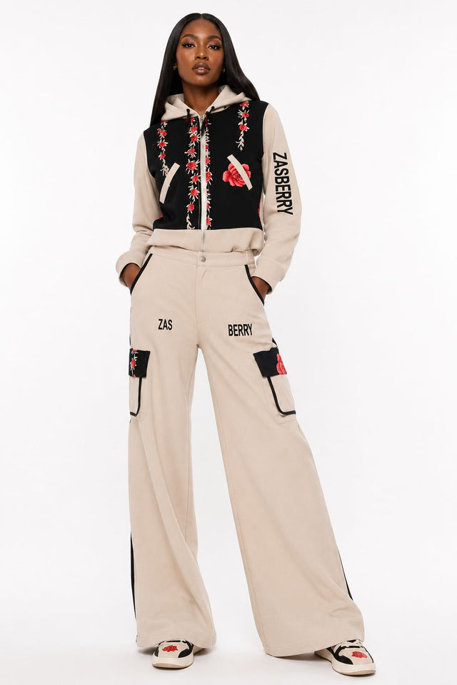 Zasberry Blossom Luxe Cargo Tracksuit