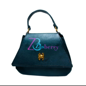Zasberry- Holdme Ladies Leather Black bag Medium