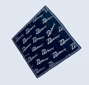 Zasberry Midnight Monogram Luxury Silk Scarf