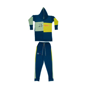 Zasberry- Men Multicolor Hoodie Set