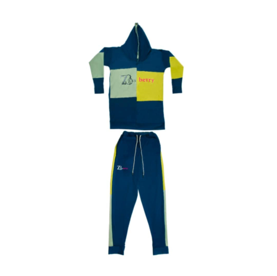Zasberry- Men Multicolor Hoodie Set