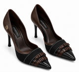Zasberry® Heritage Double-Buckle Stiletto Pumps