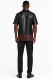Zasberry Signature Brown Monogram Leather Two-Piece Set