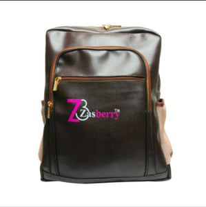 Zasberry-Brown original Leather backpack