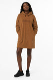 Zasberry Luxe Plush Hoodie Dress – Coffee Brown Edition