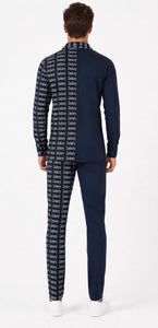 Zasberry Signature Split Monogram Luxury Two-Piece Set