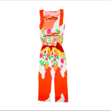 Zasberry- Floral open back jumpsuits