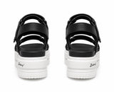Zasberry Elevé Black Platform Sandals