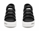 Zasberry Elevé Black Platform Sandals