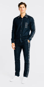 Zasberry Signature Denim Luxe Track Set