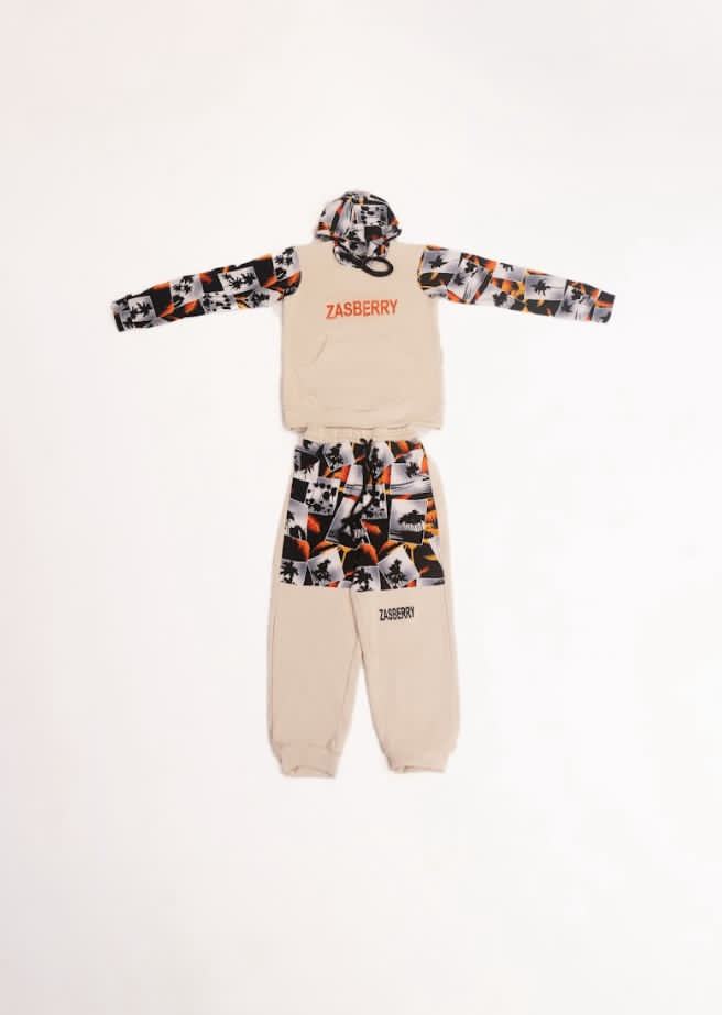 Zasberry Little Luxe Patchwork Tracksuit Set-baby boy
