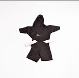 Zasberry Baby Black Hoodie &amp; Short Jumpsuit– Minimalist Streetwear