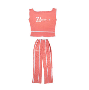 Zasberry- Ladies two-piece set's pink