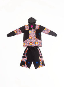 Zasberry Mosaic Luxe Hoodie & Shorts Set