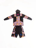 Zasberry Mosaic Luxe Hoodie & Shorts Set