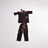 Zasberry Baby Boys Black Abstract Print Shirt &amp; Pants Set – Stylish Two-Piece Outfit