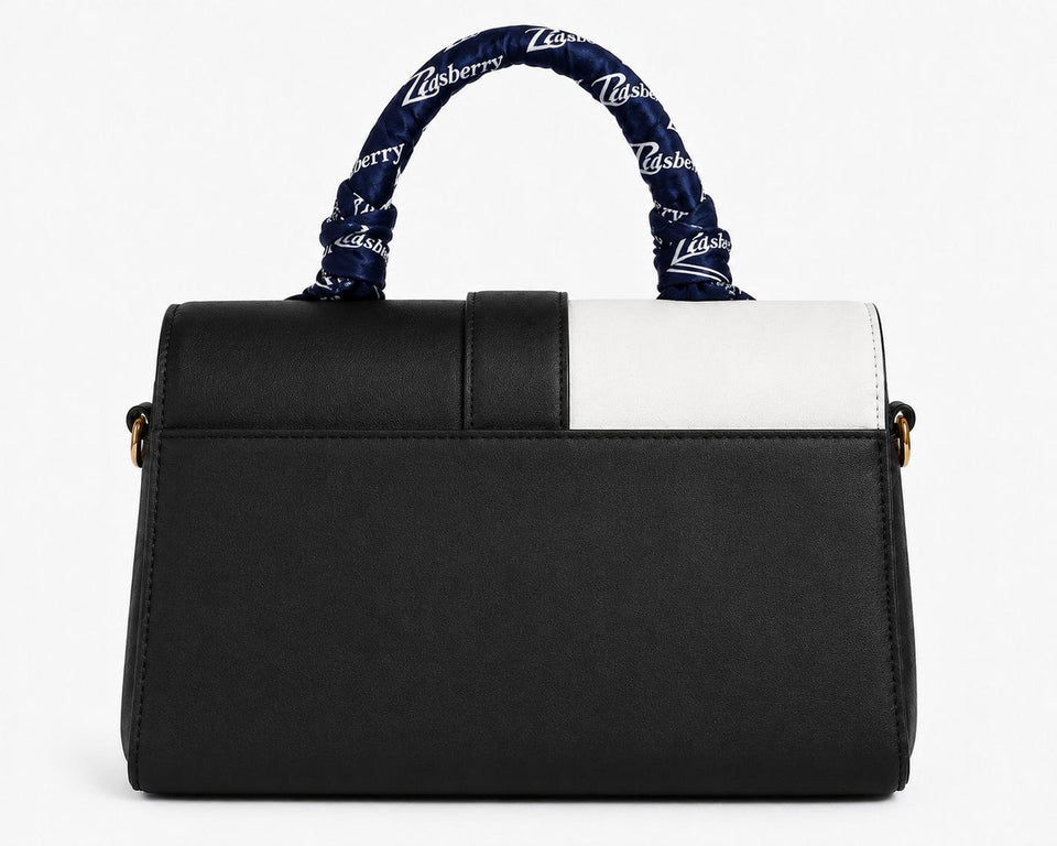 Zasberry® Noir Éclipse Top Handle Satchel