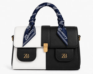 Zasberry® Noir Éclipse Top Handle Satchel