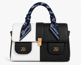 Zasberry® Noir Éclipse Top Handle Satchel