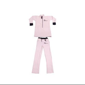 Zasberry white female tracksuits set