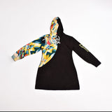 Zasberry Split Art Hoodie Dress